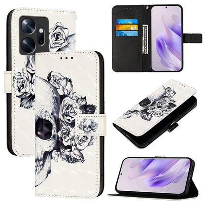 Infinix Zero 20 Leather Flip Phone Case with 3D Painted Design, Card Holder, Wallet & Stand Function - Durable Protection & Easy Access