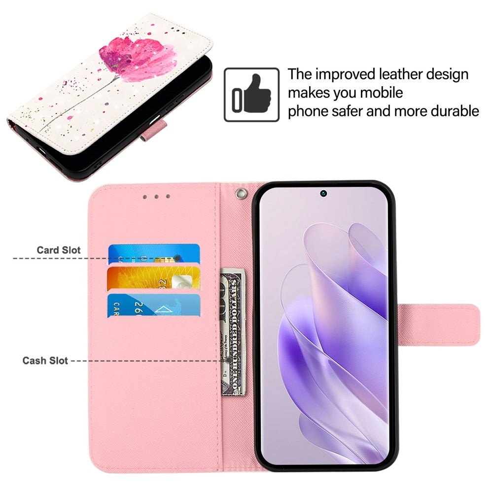 Infinix Zero 30 4G Leather Flip Phone Case with 3D Painted Design, Card Holder, Wallet & Stand Function - Durable Protection & Easy Access