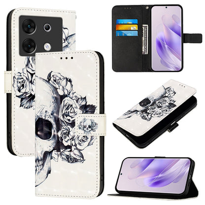 Infinix Zero 30 5G Leather Flip Phone Case with 3D Painted Design, Card Holder, Wallet & Stand Function - Durable Protection & Easy Access