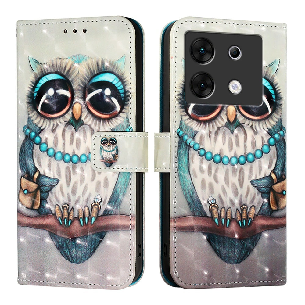 Infinix Zero 30 5G Leather Flip Phone Case with 3D Painted Design, Card Holder, Wallet & Stand Function - Durable Protection & Easy Access