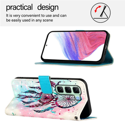 Infinix Hot 50 4G Leather Flip Phone Case with 3D Painted Design, Card Holder, Wallet & Stand Function - Durable Protection & Easy Access