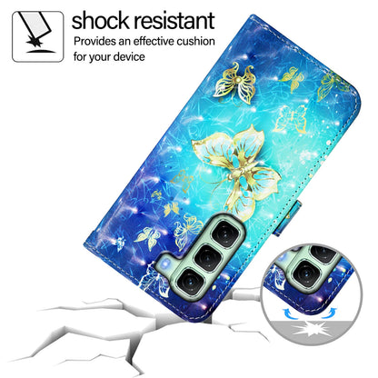 Infinix Hot 50 5G Leather Flip Phone Case with 3D Painted Design, Card Holder, Wallet & Stand Function - Durable Protection & Easy Access