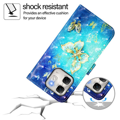 Infinix Smart 9 4G Leather Flip Phone Case with 3D Painted Design, Card Holder, Wallet & Stand Function - Durable Protection & Easy Access