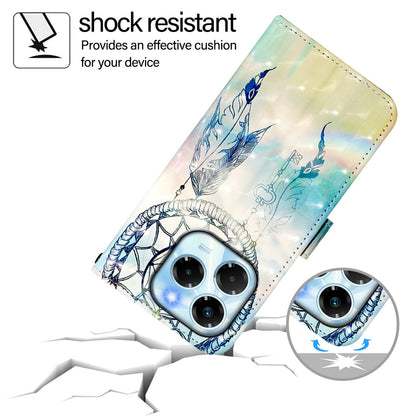 Infinix Note 40X 5G Leather Flip Phone Case with 3D Painted Design, Card Holder, Wallet & Stand Function - Durable Protection & Easy Access