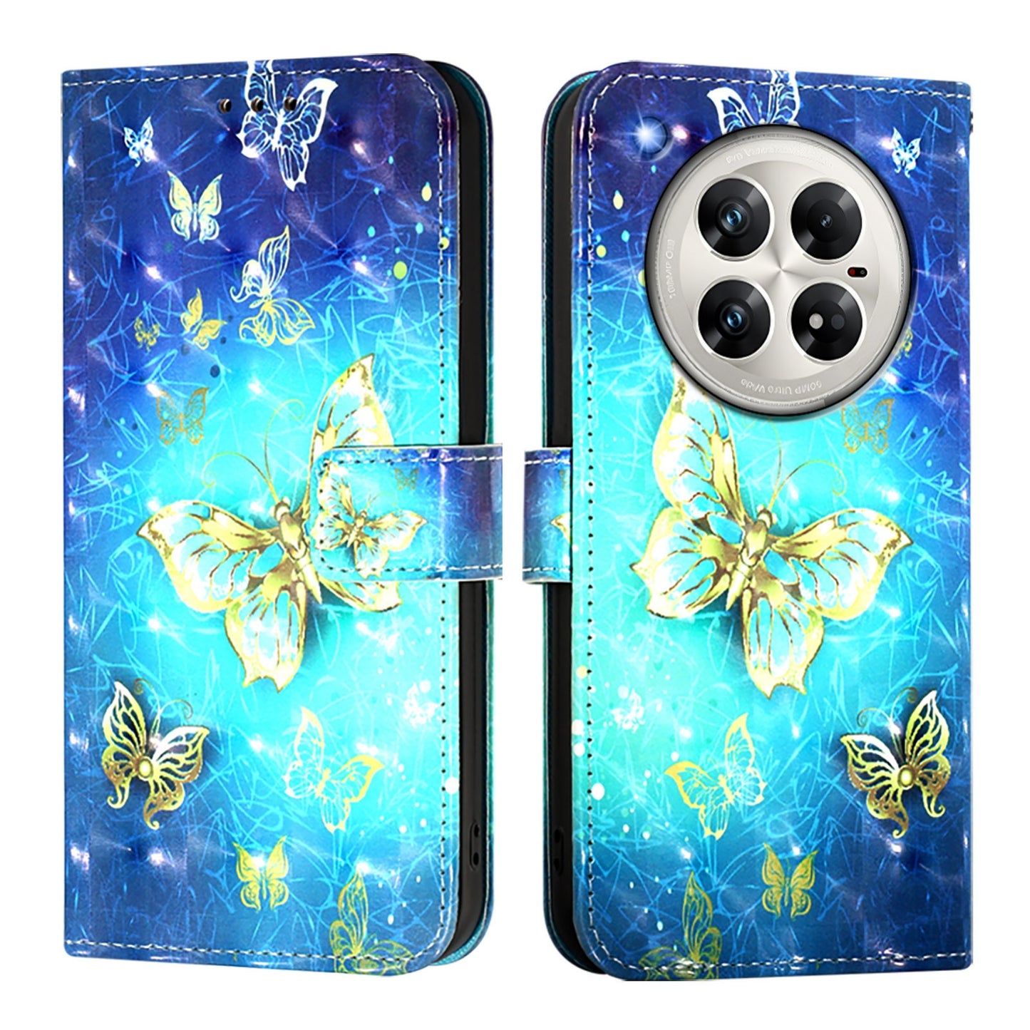 Infinix Zero 40 4G/5G Leather Flip Phone Case with 3D Painted Design, Card Holder, Wallet & Stand Function - Durable Protection & Easy Access