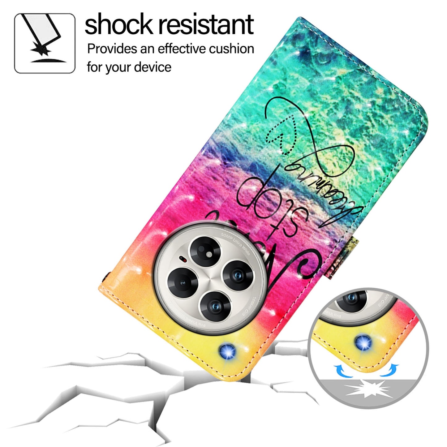 Infinix Zero 40 4G/5G Leather Flip Phone Case with 3D Painted Design, Card Holder, Wallet & Stand Function - Durable Protection & Easy Access