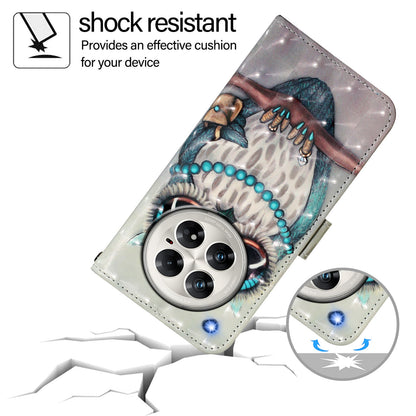 Infinix Zero 40 4G/5G Leather Flip Phone Case with 3D Painted Design, Card Holder, Wallet & Stand Function - Durable Protection & Easy Access