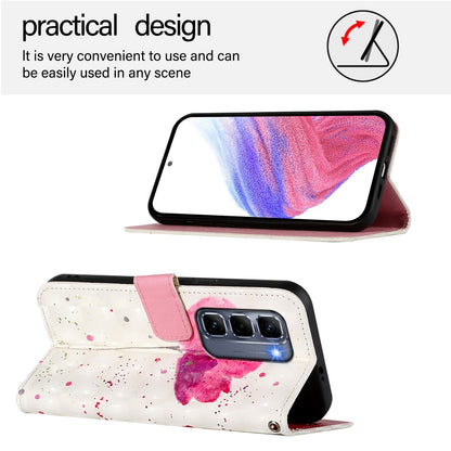 Infinix Hot 50 Pro+ 4G Leather Flip Phone Case with 3D Painted Design, Card Holder, Wallet & Stand Function - Durable Protection & Easy Access