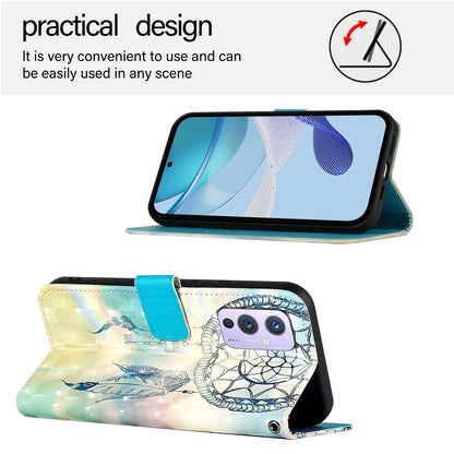 OnePlus 9 Leather Flip Phone Case with 3D Painted Design, Card Holder, Wallet & Stand Function - Durable Protection & Easy Access