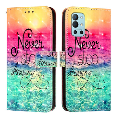 OnePlus 8T Leather Flip Phone Case with 3D Painted Design, Card Holder, Wallet & Stand Function - Durable Protection & Easy Access