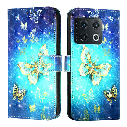 OnePlus 10 Pro Leather Flip Phone Case with 3D Painted Design, Card Holder, Wallet & Stand Function - Durable Protection & Easy Access