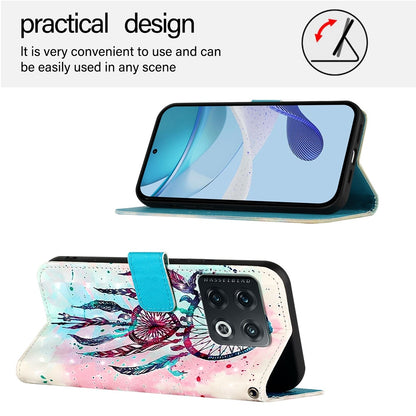 OnePlus 10 Pro Leather Flip Phone Case with 3D Painted Design, Card Holder, Wallet & Stand Function - Durable Protection & Easy Access