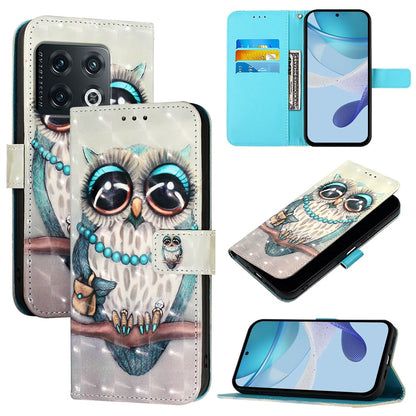 OnePlus 10 Pro Leather Flip Phone Case with 3D Painted Design, Card Holder, Wallet & Stand Function - Durable Protection & Easy Access