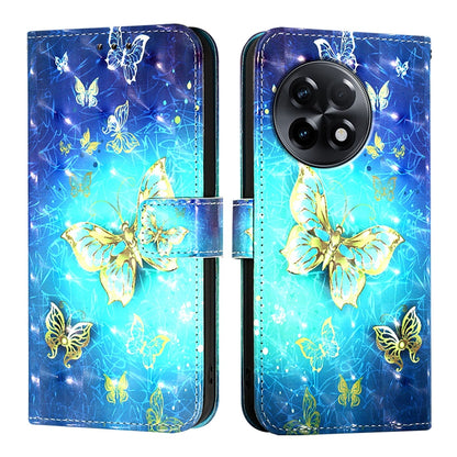 OnePlus 11R 5G Global Leather Flip Phone Case with 3D Painted Design, Card Holder, Wallet & Stand Function - Durable Protection & Easy Access