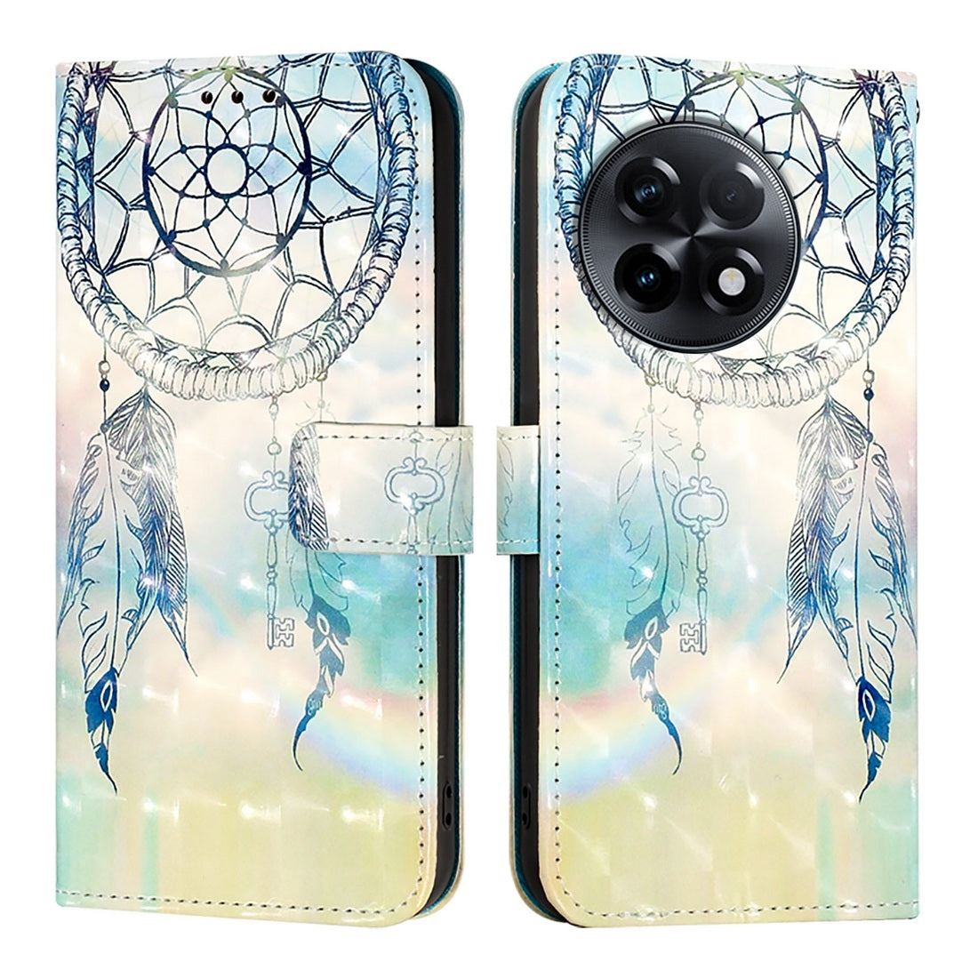 OnePlus 11R 5G Global Leather Flip Phone Case with 3D Painted Design, Card Holder, Wallet & Stand Function - Durable Protection & Easy Access