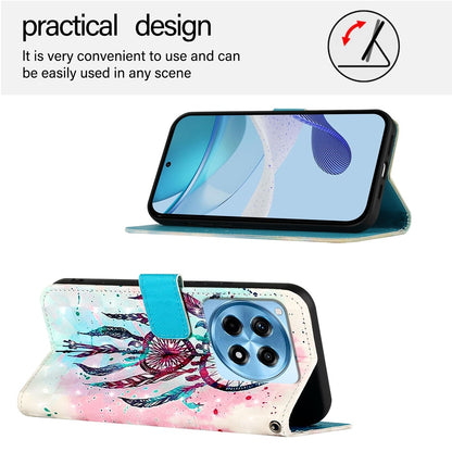OnePlus 12R Global Leather Flip Phone Case with 3D Painted Design, Card Holder, Wallet & Stand Function - Durable Protection & Easy Access