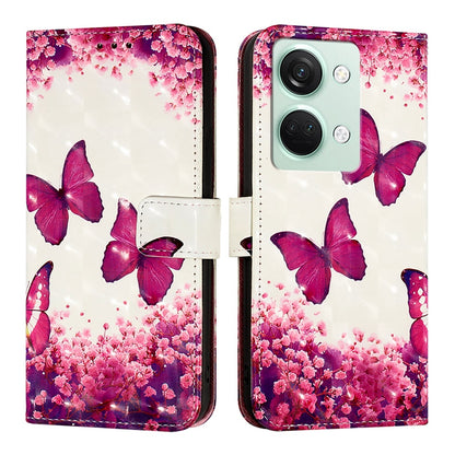 OnePlus Ace 2V Leather Flip Phone Case with 3D Painted Design, Card Holder, Wallet & Stand Function - Durable Protection & Easy Access