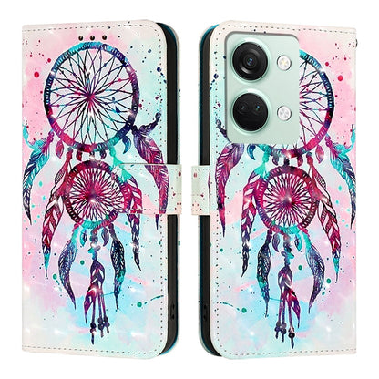 OnePlus Nord 3 Leather Flip Phone Case with 3D Painted Design, Card Holder, Wallet & Stand Function - Durable Protection & Easy Access