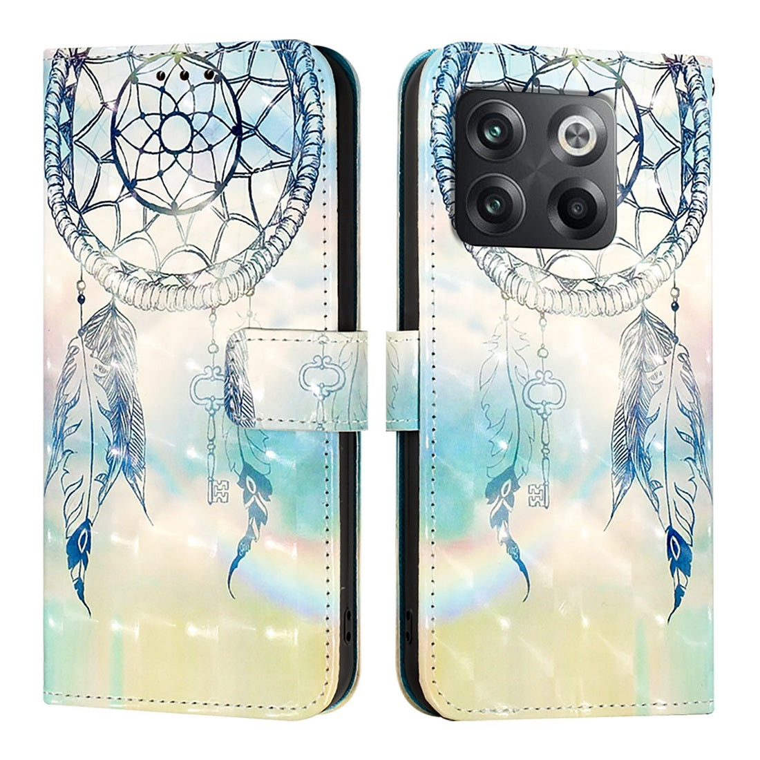 OnePlus Ace Pro Leather Flip Phone Case with 3D Painted Design, Card Holder, Wallet & Stand Function - Durable Protection & Easy Access