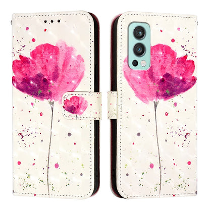 OnePlus Nord 2 5G Leather Flip Phone Case with 3D Painted Design, Card Holder, Wallet & Stand Function - Durable Protection & Easy Access