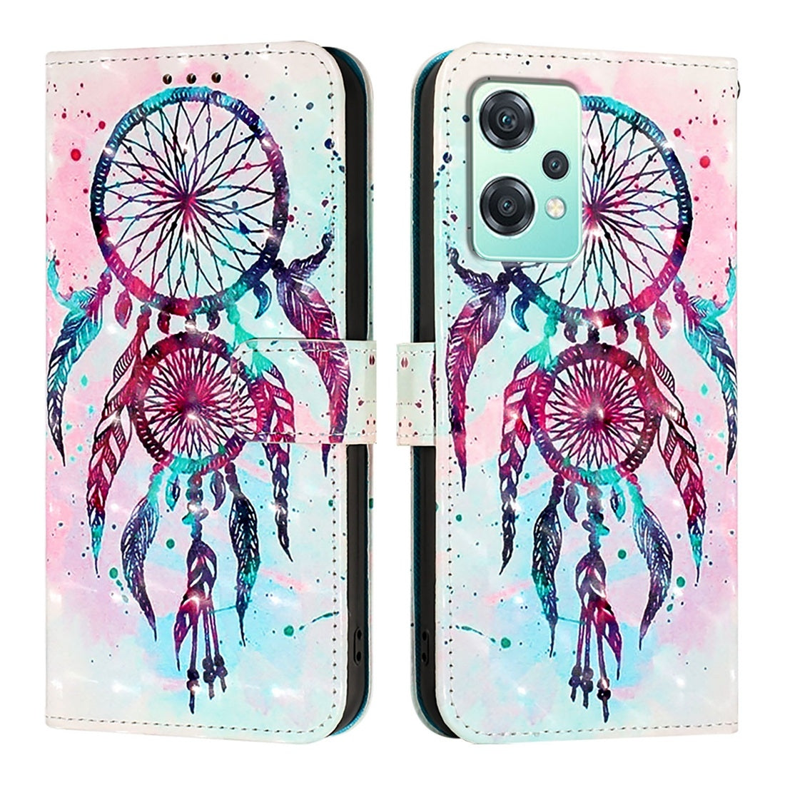 OnePlus Nord CE 2 Lite 5G Leather Flip Phone Case with 3D Painted Design, Card Holder, Wallet & Stand Function - Durable Protection & Easy Access