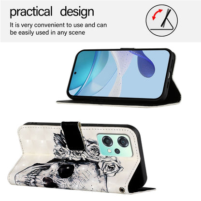 OnePlus Nord CE 2 Lite 5G Leather Flip Phone Case with 3D Painted Design, Card Holder, Wallet & Stand Function - Durable Protection & Easy Access