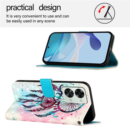 OnePlus Nord 2T Leather Flip Phone Case with 3D Painted Design, Card Holder, Wallet & Stand Function - Durable Protection & Easy Access