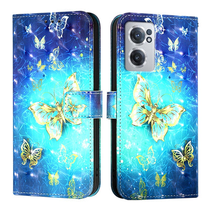 OnePlus Nord CE 2 5G Leather Flip Phone Case with 3D Painted Design, Card Holder, Wallet & Stand Function - Durable Protection & Easy Access