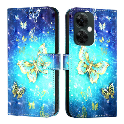 OnePlus Nord N30 Leather Flip Phone Case with 3D Painted Design, Card Holder, Wallet & Stand Function - Durable Protection & Easy Access