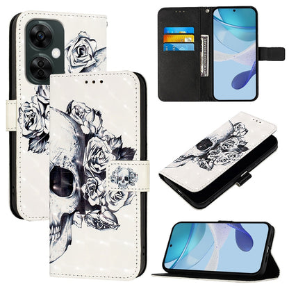 OnePlus Nord N30 Leather Flip Phone Case with 3D Painted Design, Card Holder, Wallet & Stand Function - Durable Protection & Easy Access