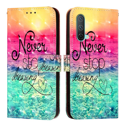 OnePlus Nord CE 5G Leather Flip Phone Case with 3D Painted Design, Card Holder, Wallet & Stand Function - Durable Protection & Easy Access