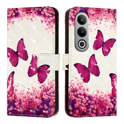 OnePlus Nord CE4 Leather Flip Phone Case with 3D Painted Design, Card Holder, Wallet & Stand Function - Durable Protection & Easy Access