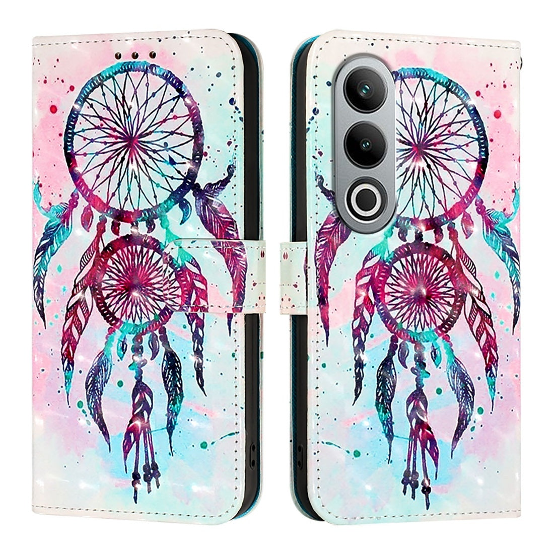 OnePlus Nord CE4 Leather Flip Phone Case with 3D Painted Design, Card Holder, Wallet & Stand Function - Durable Protection & Easy Access