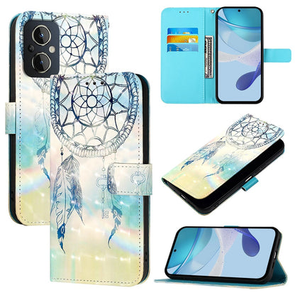 OnePlus Nord N20 5G Leather Flip Phone Case with 3D Painted Design, Card Holder, Wallet & Stand Function - Durable Protection & Easy Access