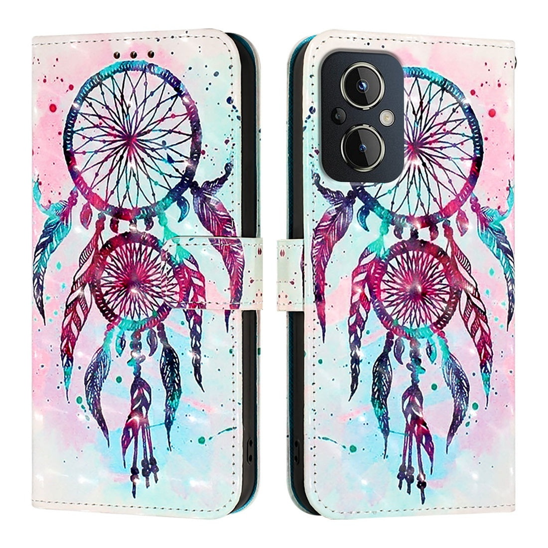 OnePlus Nord N20 5G Leather Flip Phone Case with 3D Painted Design, Card Holder, Wallet & Stand Function - Durable Protection & Easy Access