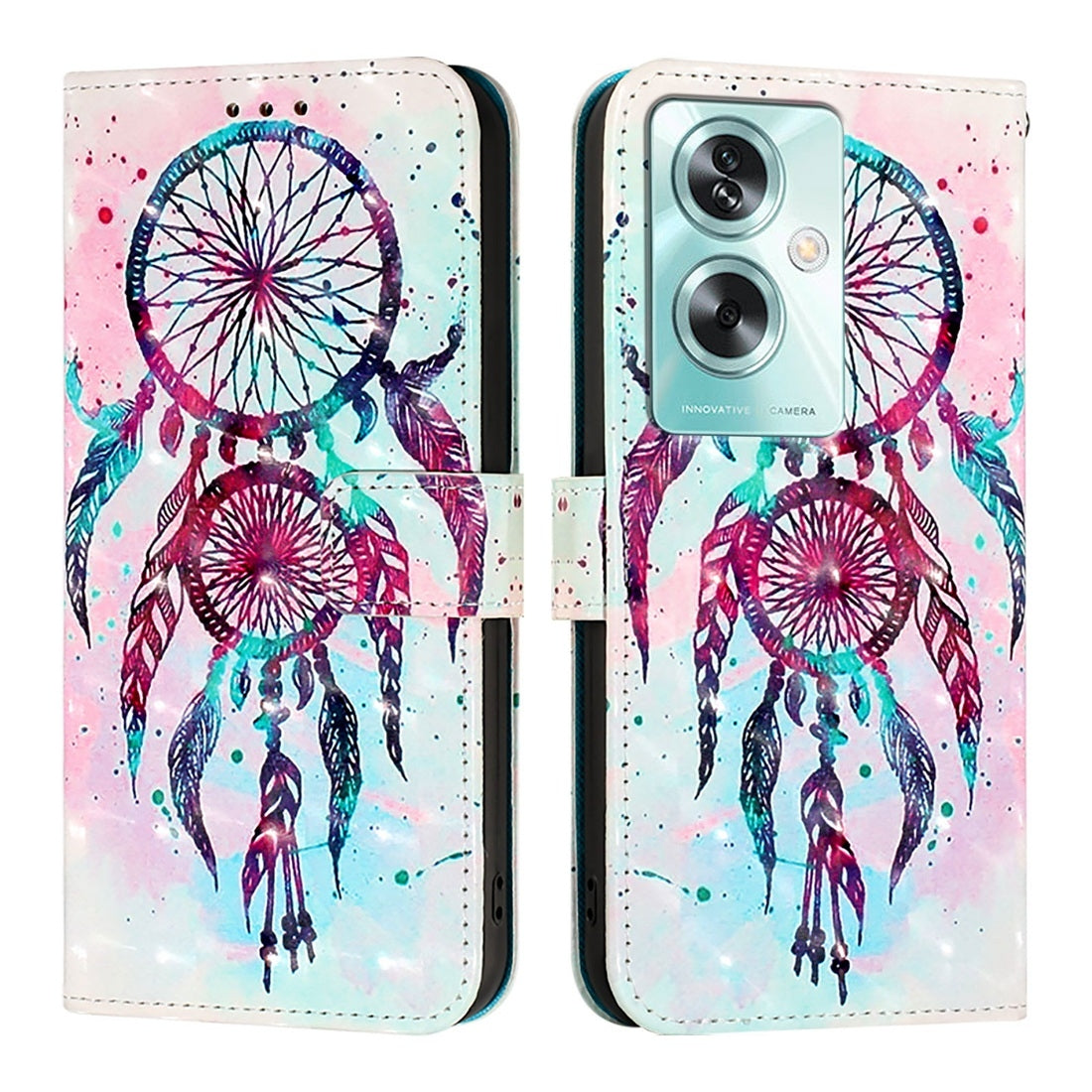 OnePlus Nord N30 SE Leather Flip Phone Case with 3D Painted Design, Card Holder, Wallet & Stand Function - Durable Protection & Easy Access