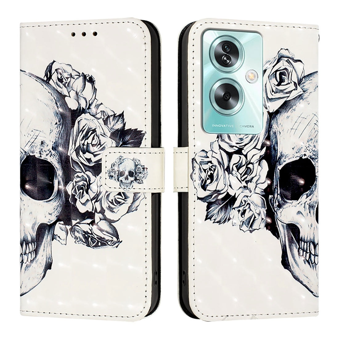 OnePlus Nord N30 SE Leather Flip Phone Case with 3D Painted Design, Card Holder, Wallet & Stand Function - Durable Protection & Easy Access