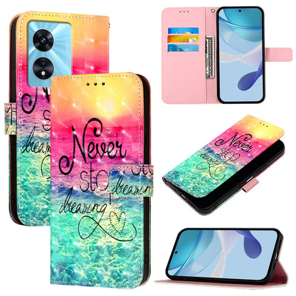 OnePlus Nord N300 Leather Flip Phone Case with 3D Painted Design, Card Holder, Wallet & Stand Function - Durable Protection & Easy Access