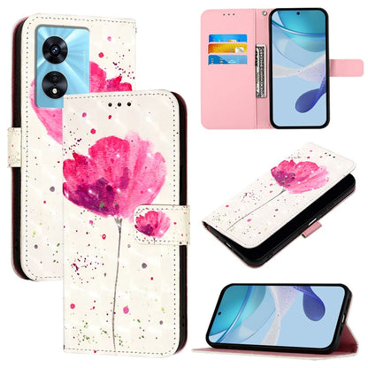 OnePlus Nord N300 Leather Flip Phone Case with 3D Painted Design, Card Holder, Wallet & Stand Function - Durable Protection & Easy Access