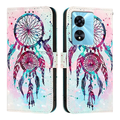 OnePlus Nord N300 Leather Flip Phone Case with 3D Painted Design, Card Holder, Wallet & Stand Function - Durable Protection & Easy Access