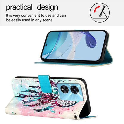 OnePlus Nord N300 Leather Flip Phone Case with 3D Painted Design, Card Holder, Wallet & Stand Function - Durable Protection & Easy Access