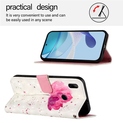 Honor 9X Global Leather Flip Phone Case with 3D Painted Design, Card Holder, Wallet & Stand Function - Durable Protection & Easy Access