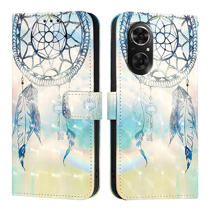 Honor 50 SE Leather Flip Phone Case with 3D Painted Design, Card Holder, Wallet & Stand Function - Durable Protection & Easy Access