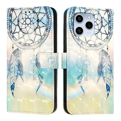 Honor 60 SE Leather Flip Phone Case with 3D Painted Design, Card Holder, Wallet & Stand Function - Durable Protection & Easy Access