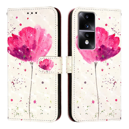 Honor 80 GT Leather Flip Phone Case with 3D Painted Design, Card Holder, Wallet & Stand Function - Durable Protection & Easy Access