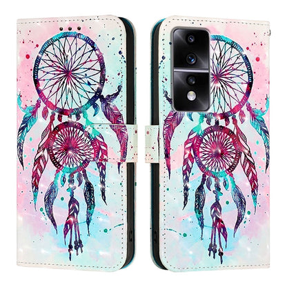 Honor 80 GT Leather Flip Phone Case with 3D Painted Design, Card Holder, Wallet & Stand Function - Durable Protection & Easy Access