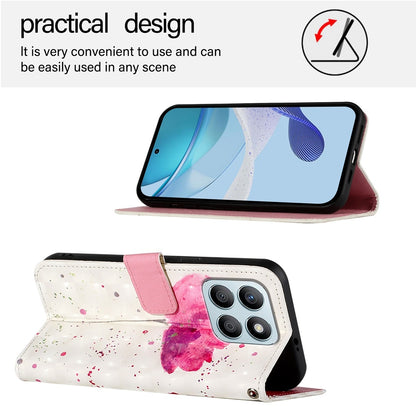 Honor X8b Global Leather Flip Phone Case with 3D Painted Design, Card Holder, Wallet & Stand Function - Durable Protection & Easy Access