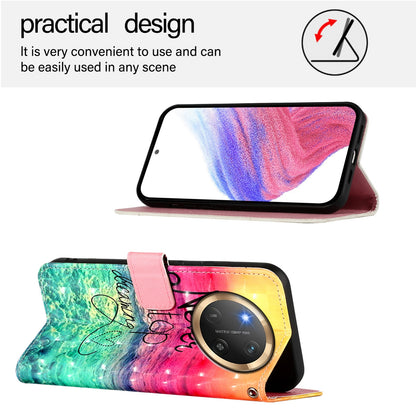 Honor X9c 5G Leather Flip Phone Case with 3D Painted Design, Card Holder, Wallet & Stand Function - Durable Protection & Easy Access