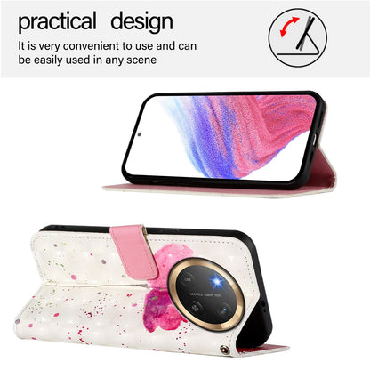 Honor X9c 5G Leather Flip Phone Case with 3D Painted Design, Card Holder, Wallet & Stand Function - Durable Protection & Easy Access