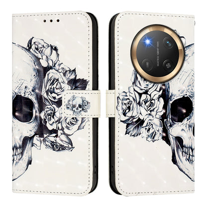 Honor X9c 5G Leather Flip Phone Case with 3D Painted Design, Card Holder, Wallet & Stand Function - Durable Protection & Easy Access